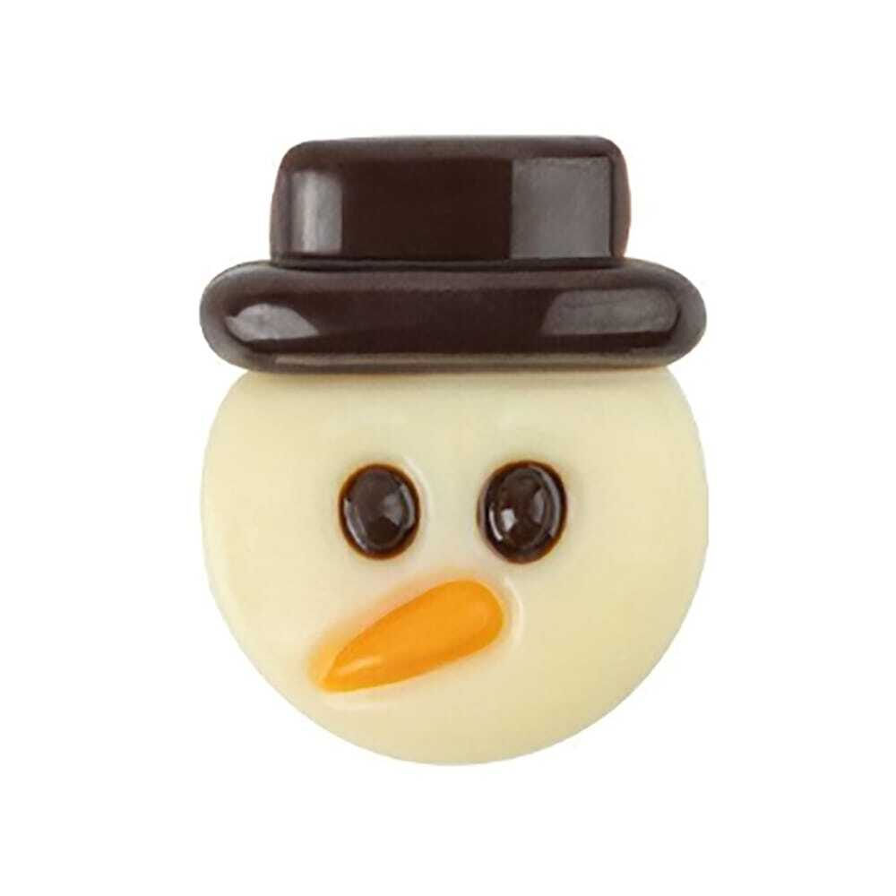 X135PC BONHOMME DE NEIGE 2D L.2,4X2,6CM CHOCOLAT 1015420