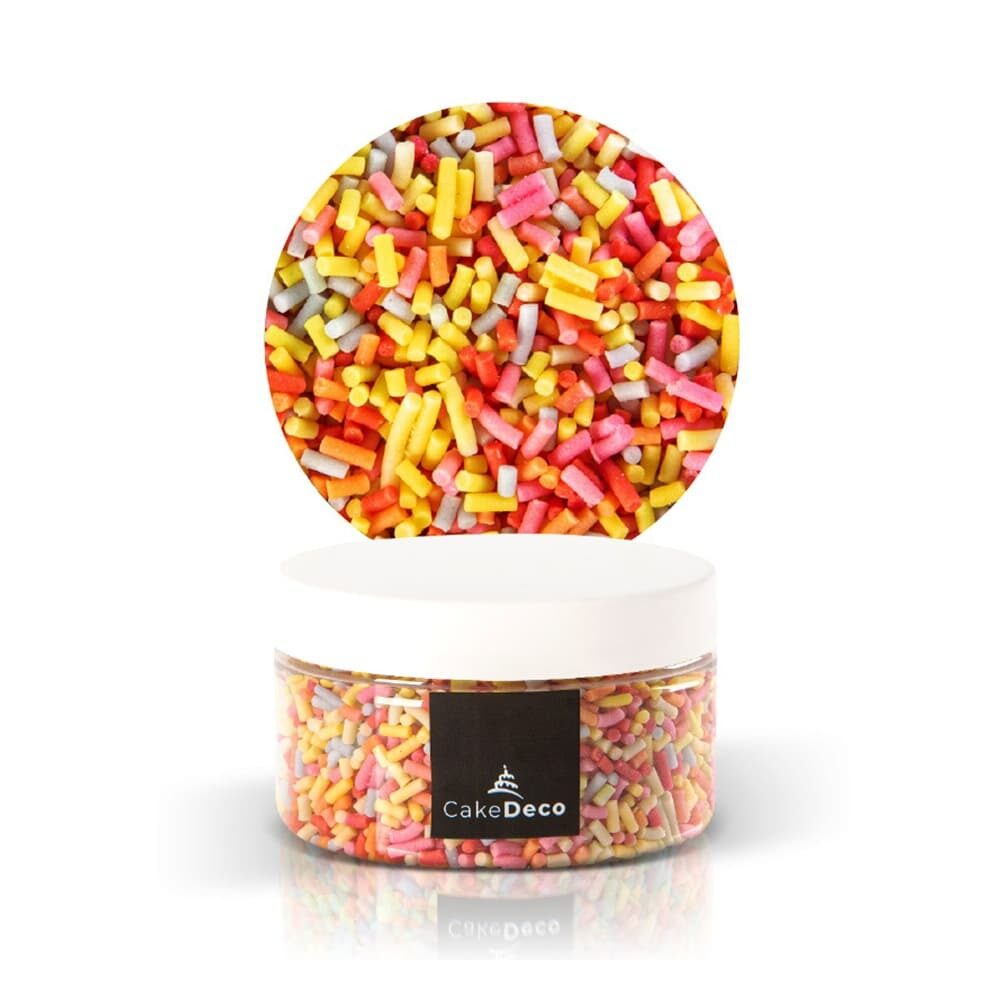 X24 POTJES 80G CONFETTI VERMICELLI CAKE DECO SUIKER 1039064