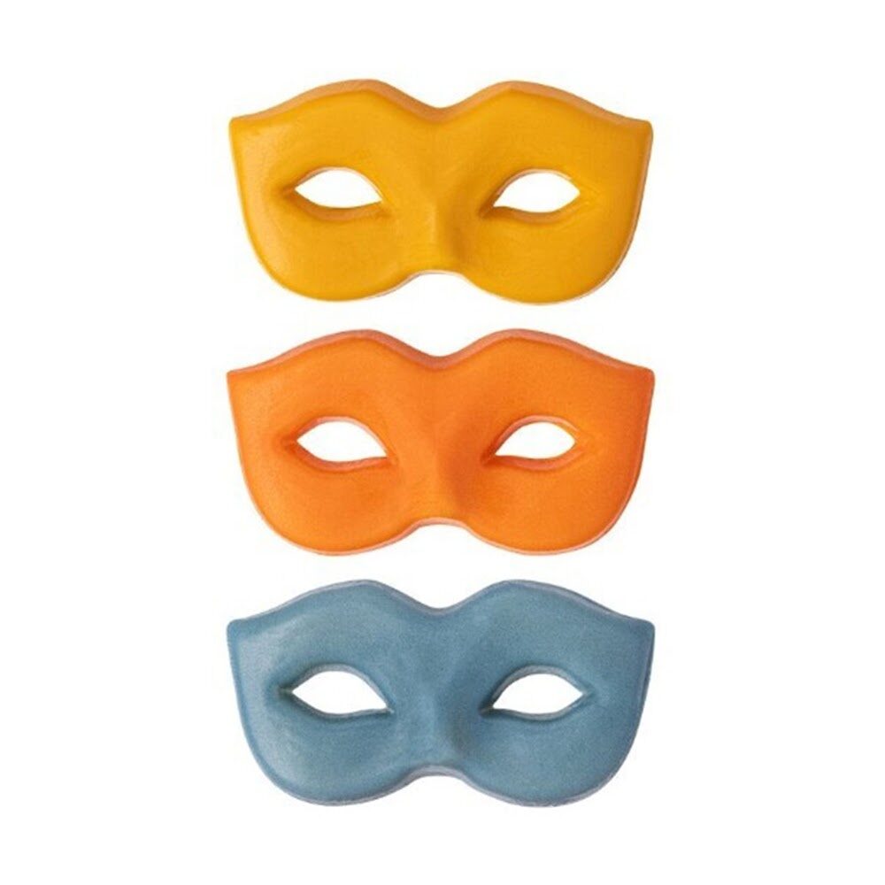 X125ST MASKER CARNAVAL 2D L.4,5X2,4CM CHOCOLADE 2000666