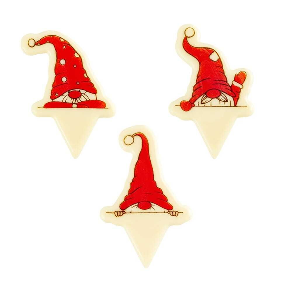 90xGNOME SUR PIQUE BLANC 6,2CM