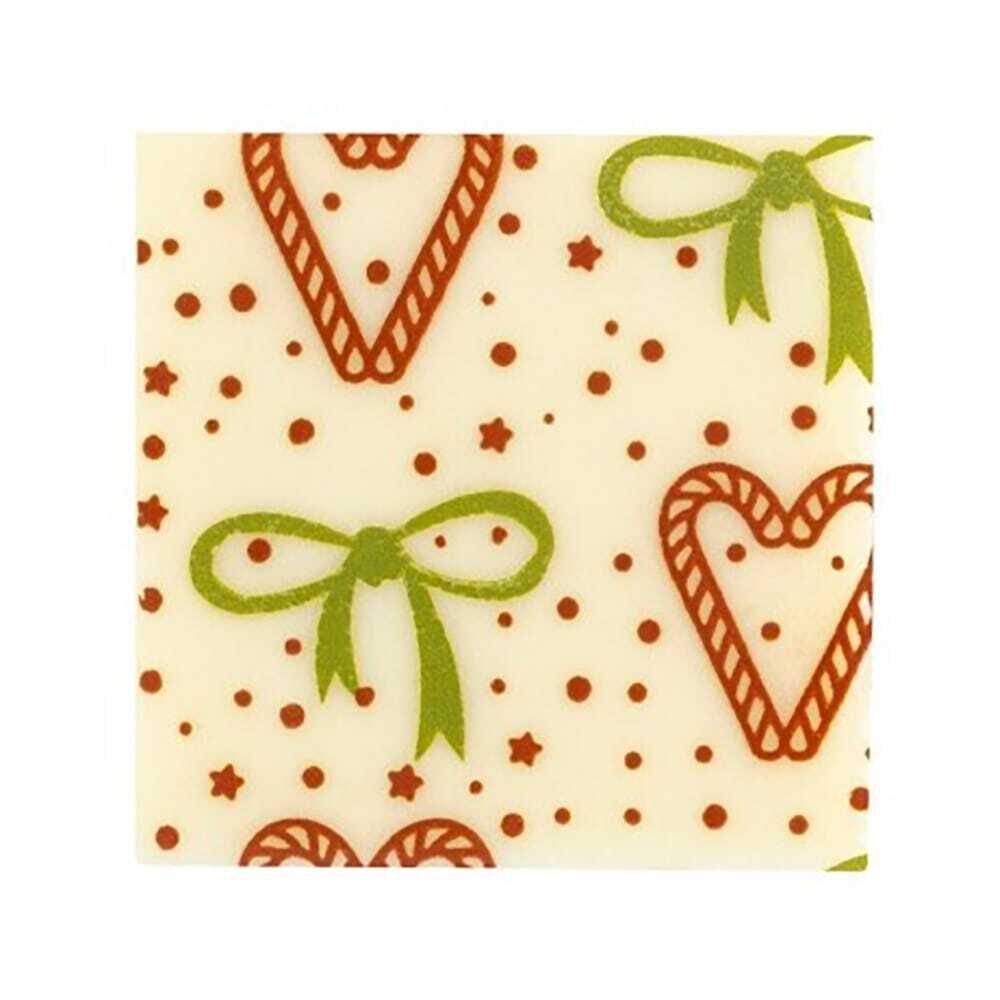 220xCARRE NOEUD ET COEUR 3X3CM