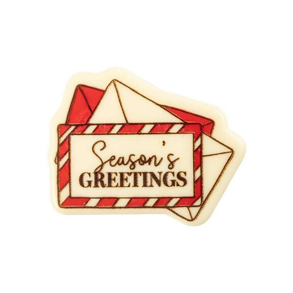X75ST LETTRES SEASONS GREETINGS L.5X4CM CHOC BLANC 2015599