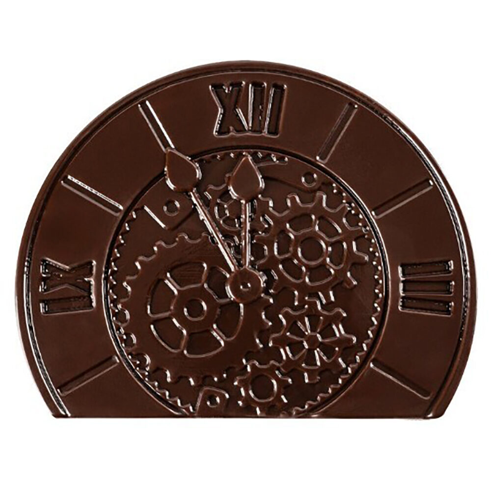 40xEMBOUT DE BUCHE HORLOGE 2D FONDANT