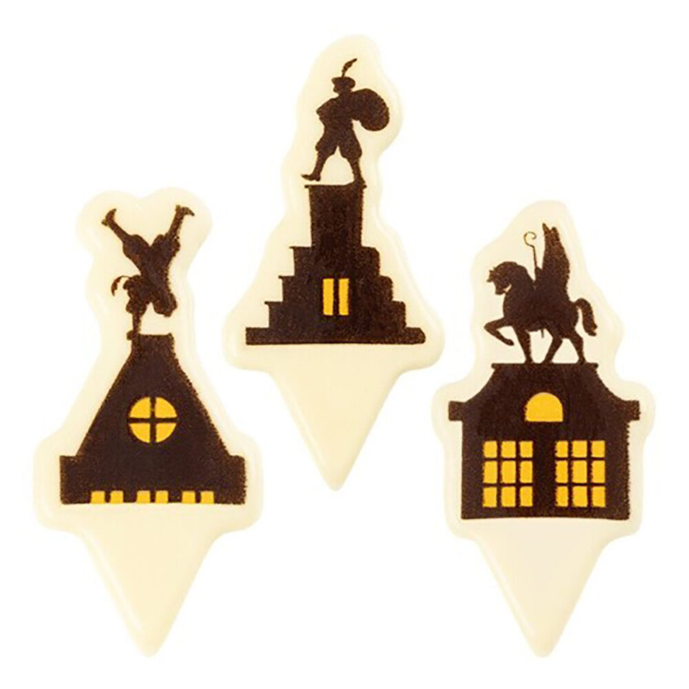 X120PC PIQUE SAINT NICOLAS L.2,6X5,4CM CHOC BLANC 2036742