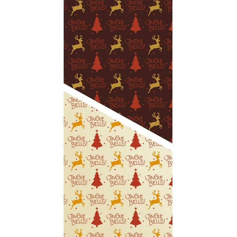 X30PC TRANSF. GOLD/RED JINGLE BELLS L.30X40CM PLAST. 2046217