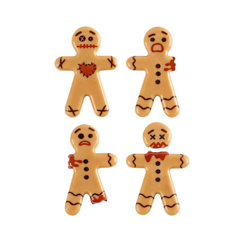 X120PC COOKIE HALLOWEEN H.4,4CM CARAMEL CHOCOLAT 2091124