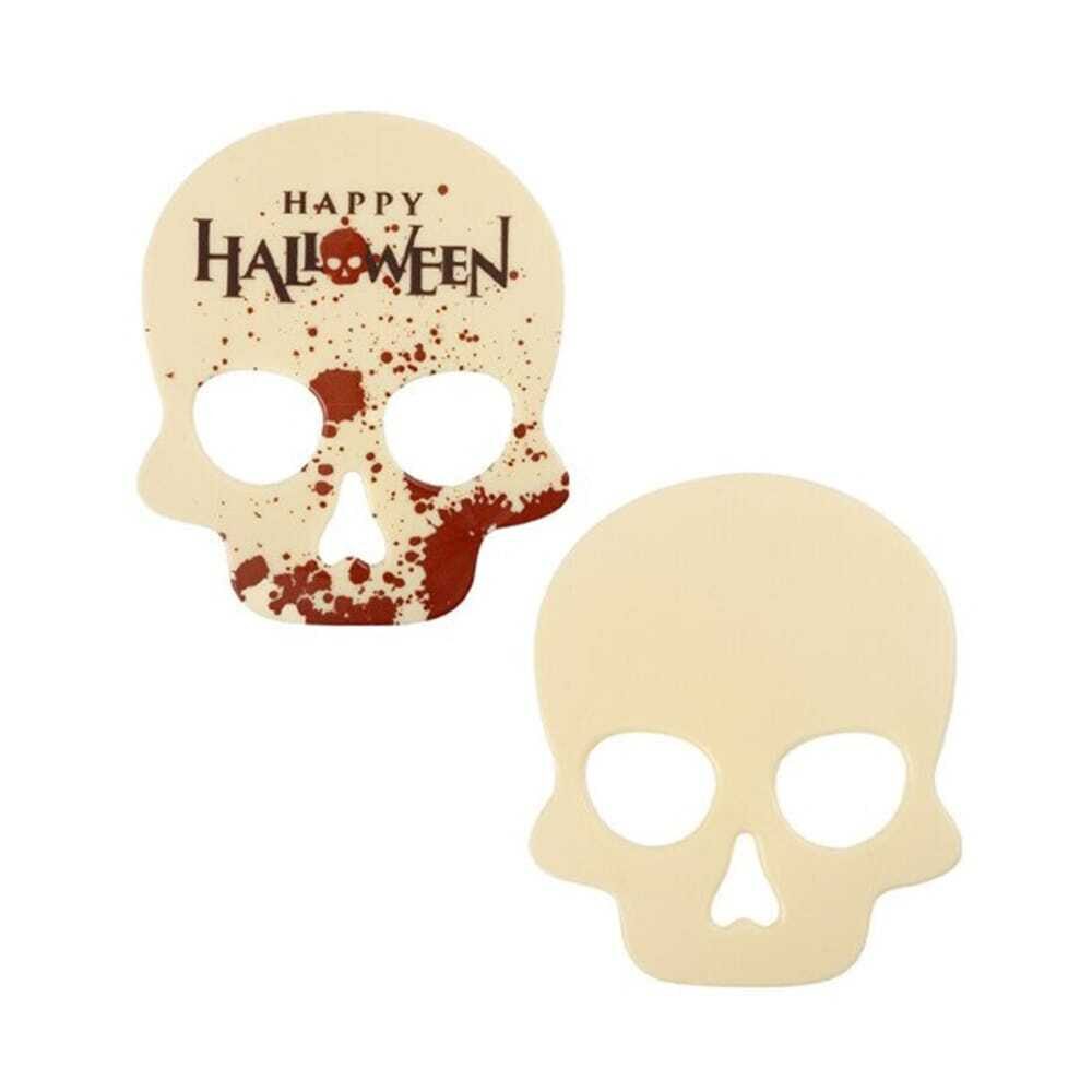 X10PC ASS. SKULL HAPPY HALLOWEEN L.11,5X13,5CM CHOC 2091148