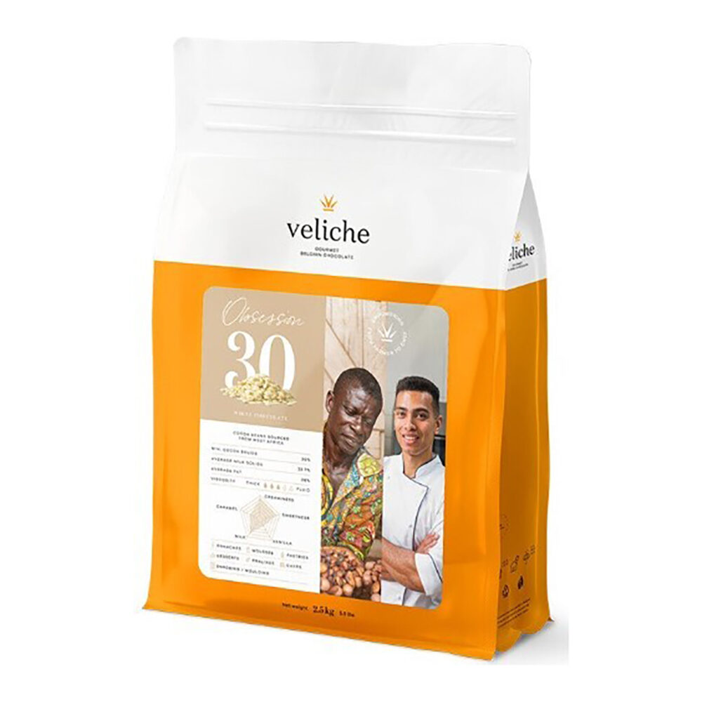 4X2,5KG BUTTON 12MM OBSESSION30 WHITE