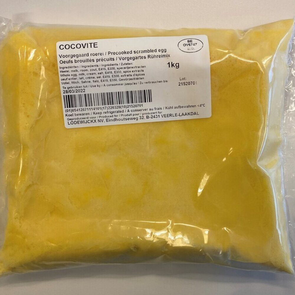 C/4X1KG MÉLANGE D'ŒUFS BROUILLÉS PRÉCUIT MB