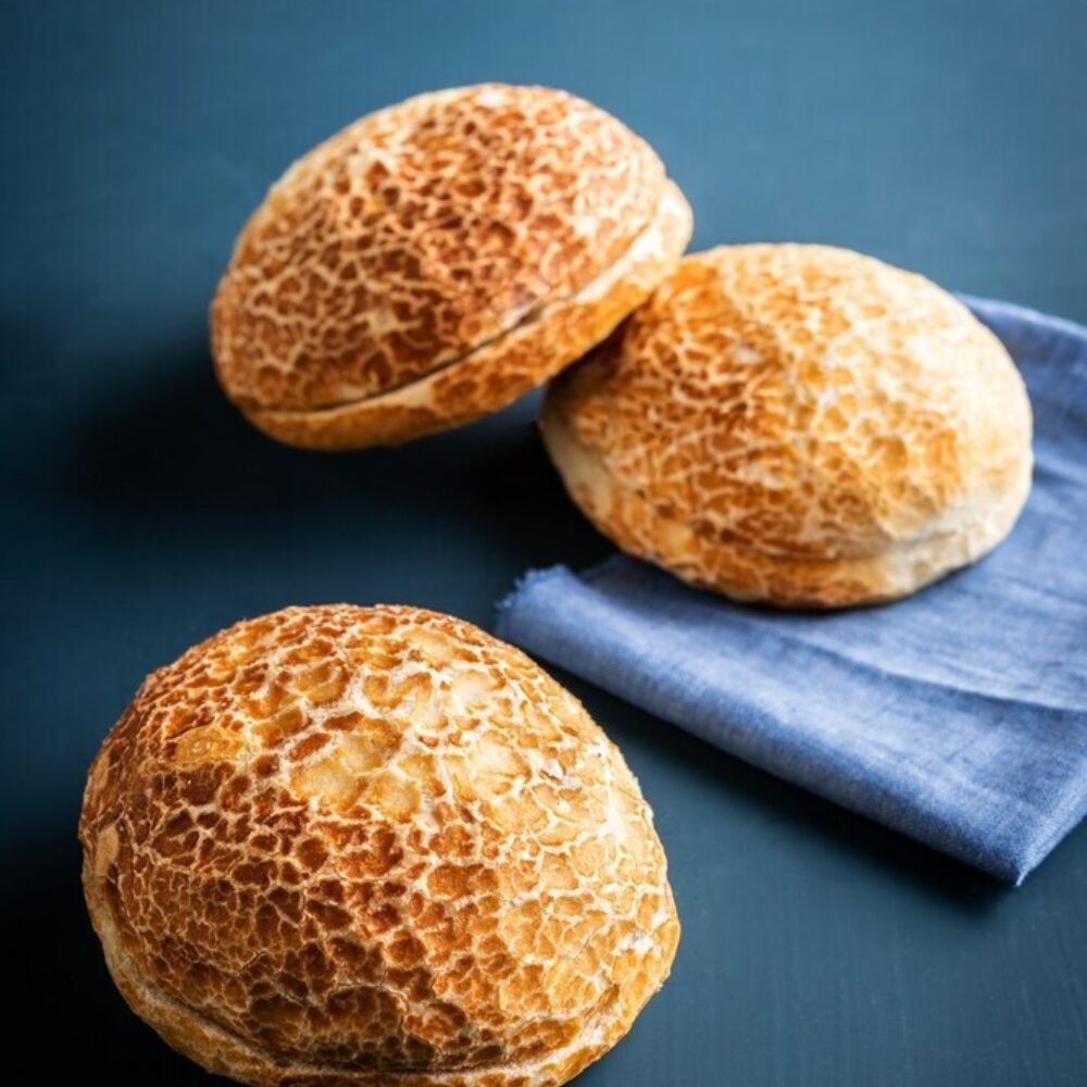 C/32PCS TIGER BUN B933 PRE-CUT FULLY BAKED Ø11,5CM 90GR