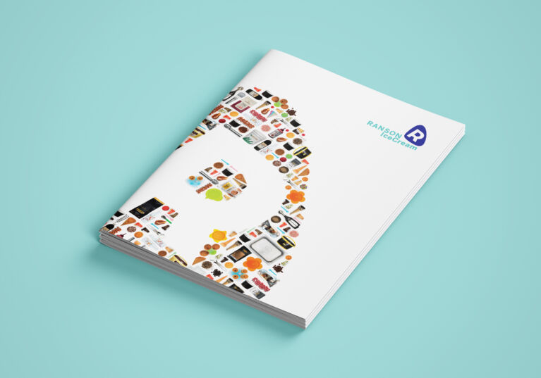 Mockup Brochure Ice Cream