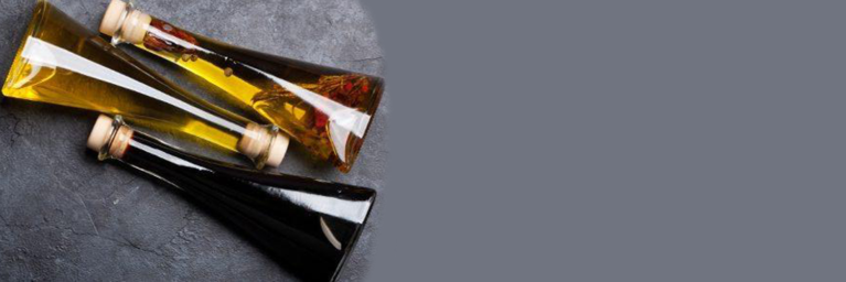 Banner olie en azijn