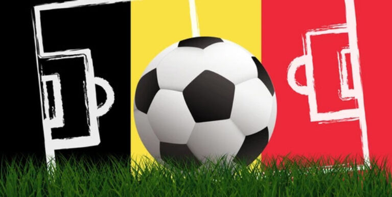Football flag belgium belgian red 260nw 1996159781