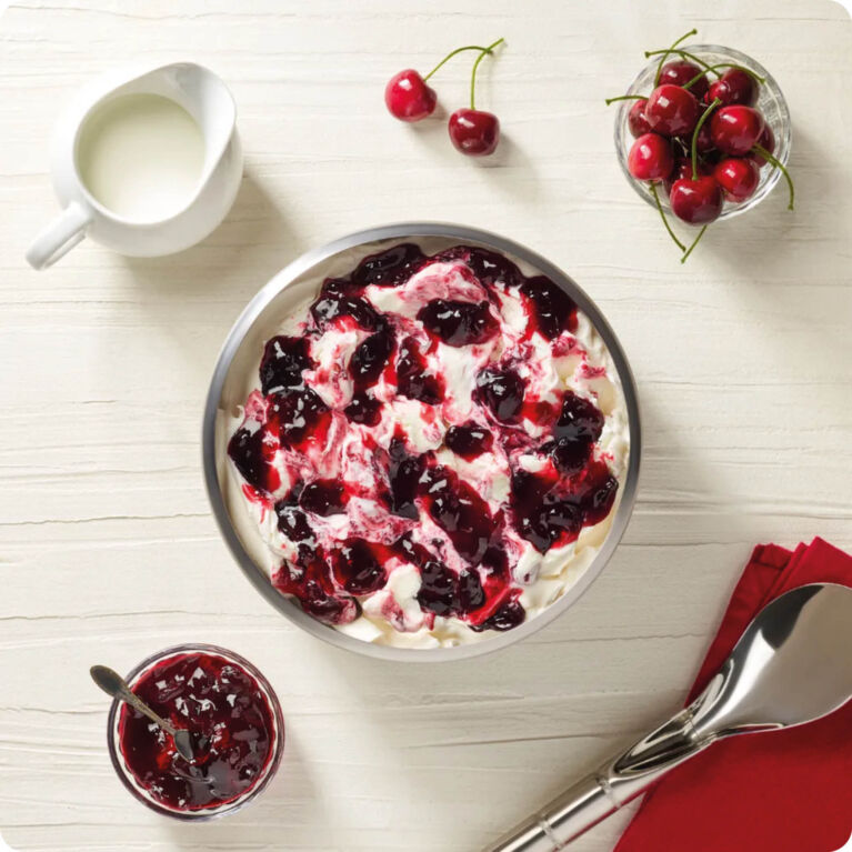 Joygelato Fior di latte amarena